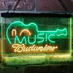 Budweiser Music Neon-Like LED Sign