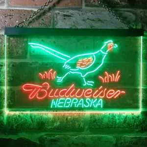 Budweiser Nebraska Bird Neon-Like LED Sign