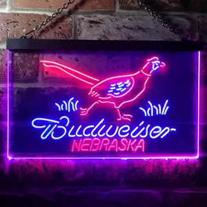 Budweiser Nebraska Bird Neon-Like LED Sign
