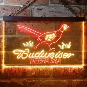 Budweiser Nebraska Bird Neon-Like LED Sign