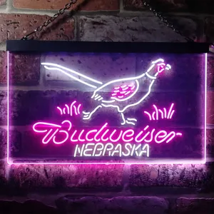 Budweiser Nebraska Bird Neon-Like LED Sign