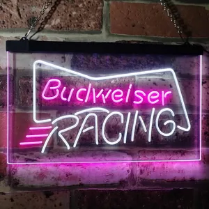 Budweiser Racing Neon-Like LED Sign