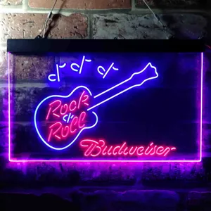 Budweiser Rock N Roll Neon-Like LED Sign