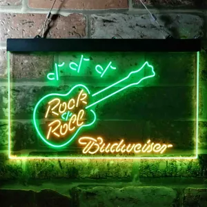 Budweiser Rock N Roll Neon-Like LED Sign