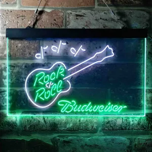Budweiser Rock N Roll Neon-Like LED Sign