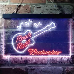 Budweiser Rock N Roll Neon-Like LED Sign