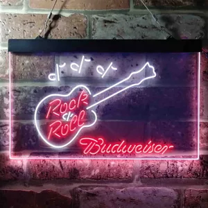 Budweiser Rock N Roll Neon-Like LED Sign