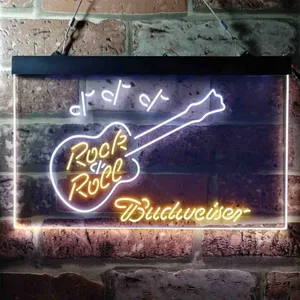 Budweiser Rock N Roll Neon-Like LED Sign