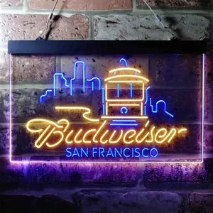Budweiser San Francisco Cable Car Neon-Like LED Sign
