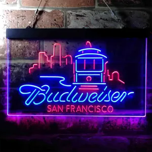 Budweiser San Francisco Cable Car Neon-Like LED Sign