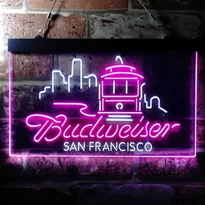 Budweiser San Francisco Cable Car Neon-Like LED Sign