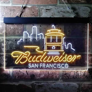 Budweiser San Francisco Cable Car Neon-Like LED Sign
