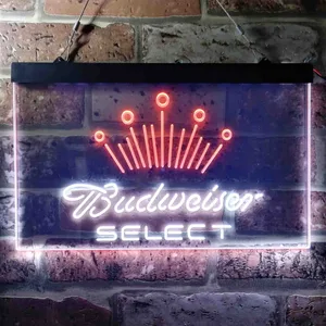 Budweiser Select Crown Neon-Like LED Sign