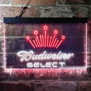 Budweiser Select Crown Neon-Like LED Sign