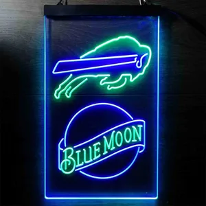 Buffalo Bills Blue Moon Neon-Like LED Sign