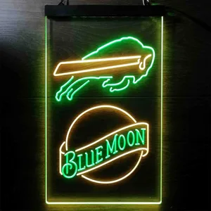 Buffalo Bills Blue Moon Neon-Like LED Sign