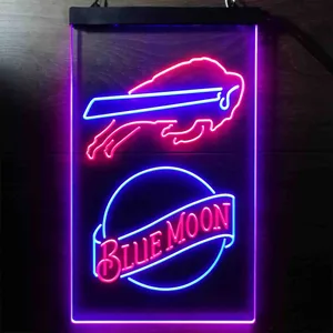 Buffalo Bills Blue Moon Neon-Like LED Sign