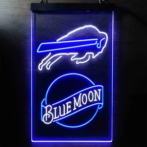 Buffalo Bills Blue Moon Neon-Like LED Sign