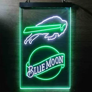 Buffalo Bills Blue Moon Neon-Like LED Sign