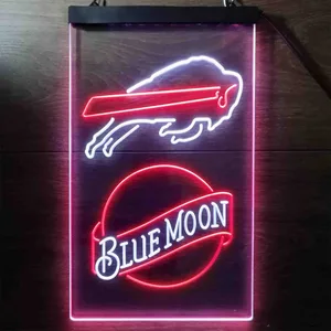Buffalo Bills Blue Moon Neon-Like LED Sign