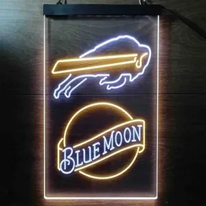 Buffalo Bills Blue Moon Neon-Like LED Sign
