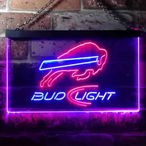 Buffalo Bills Bud Light Neon-Like LED Sign