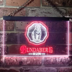 Bundaberg Bear Logo Neon-Like LED Sign