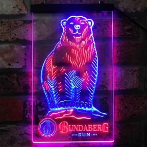 Bundaberg Rum Bear - Logo Neon-Like LED Sign