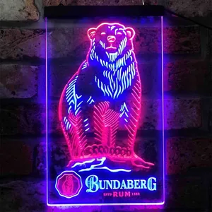 Bundaberg Rum Bear - Logo Neon-Like LED Sign