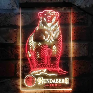 Bundaberg Rum Bear - Logo Neon-Like LED Sign