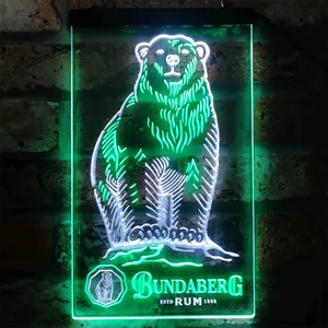 Bundaberg Rum Bear - Logo Neon-Like LED Sign