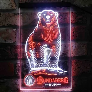 Bundaberg Rum Bear - Logo Neon-Like LED Sign
