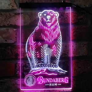 Bundaberg Rum Bear - Logo Neon-Like LED Sign