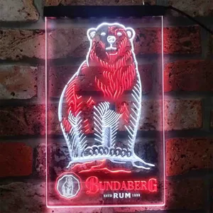 Bundaberg Rum Bear - Logo Neon-Like LED Sign