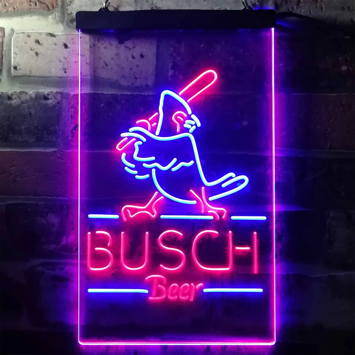 Busch Baseball Bird Neon-Like LED Sign