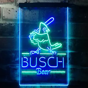 Busch Baseball Bird Neon-Like LED Sign