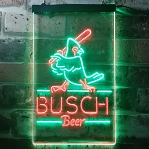 Busch Baseball Bird Neon-Like LED Sign