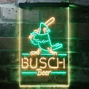 Busch Baseball Bird Neon-Like LED Sign