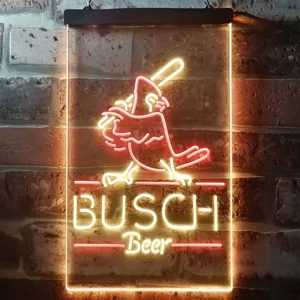 Busch Baseball Bird Neon-Like LED Sign