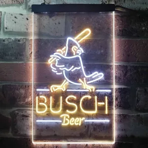 Busch Baseball Bird Neon-Like LED Sign