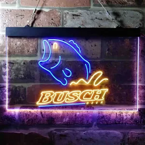 Busch Bass Fish Neon-Like LED Sign