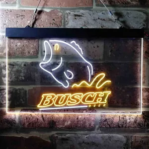 Busch Bass Fish Neon-Like LED Sign