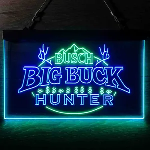 Busch Big Buck Hunter Neon-Like LED Sign
