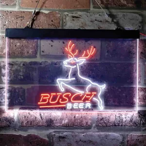 Busch Leaping Deer Neon-Like LED Sign