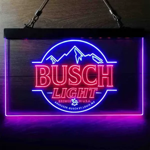 Busch Light Brewed in USA Neon-Like LED Sign