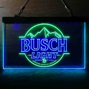 Busch Light Brewed in USA Neon-Like LED Sign