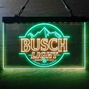 Busch Light Brewed in USA Neon-Like LED Sign