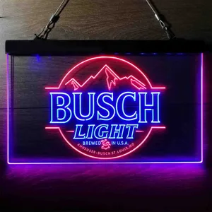 Busch Light Brewed in USA Neon-Like LED Sign