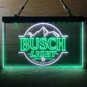 Busch Light Brewed in USA Neon-Like LED Sign