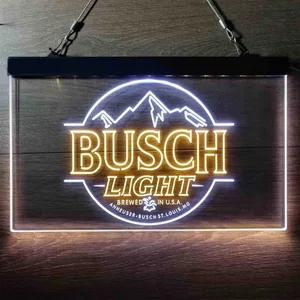 Busch Light Brewed in USA Neon-Like LED Sign